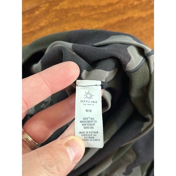 Offline By Aerie Real Me 7/8 Hi Rise Leggings Camo Print Stretch Ankle Sz M - Picture 7 of 9